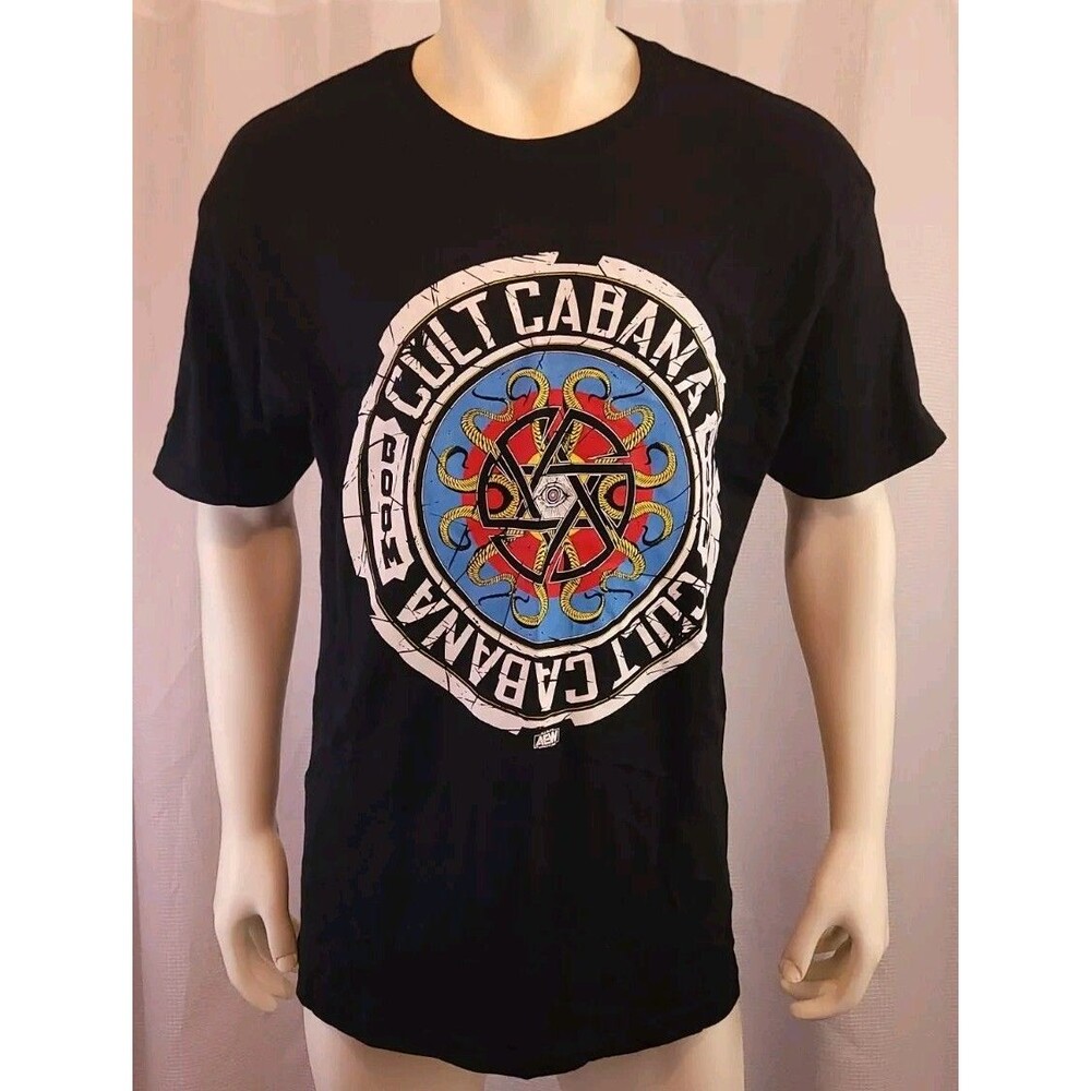 Official AEW All Elite Wrestling Colt Cabana "Boom Boom" L T-Shirt NWT Hot Topic